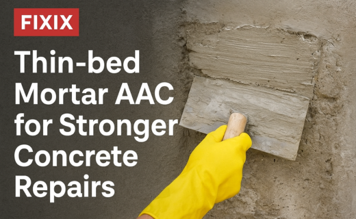Fixix: Thin-bed Mortar AAC for Stronger Concrete Repairs
