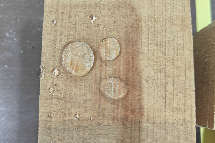 Wooden or cement sheet like lotus effect